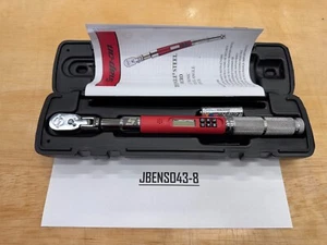 Snap-on Tools NEW RED 1/4" Drive 15-300 in lb Digital Torque Wrench ATECH1FS300 - Foto 1 di 13