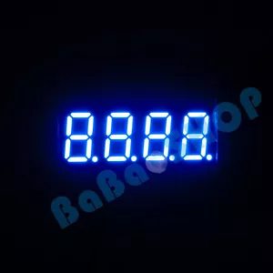 5pcs New 0.36" 0.36 inch 7 Segment Display Blue LED 4 Digit Common Anode - Picture 1 of 7