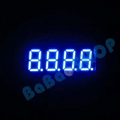 New 0.36" 0.36 inch 7 Segment Display Blue LED 4 Digit Common Cathode - Image 1 of 4