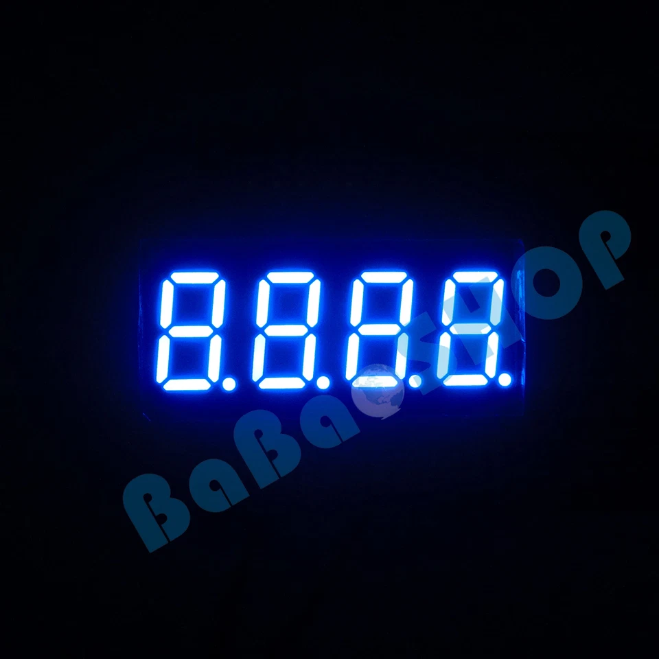 5pcs New 0.36" 0.36 inch 7 Segment Display Blue LED 4 Digit Common Anode - Image 1 of 4
