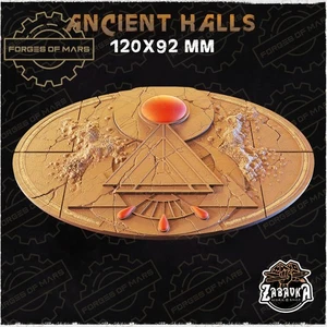 Bases - Space Elves Ancient Halls - Oval 120x92mm (x1) - Picture 1 of 1