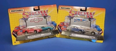 Matchbox F094 Show Stoppers 2xLot CAMARO IROC-Z 28 & CORVETTE JAGUAR XJ6 & XJ220 - Image 1 of 4