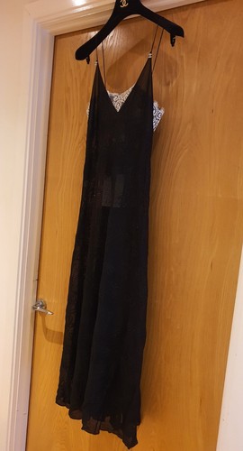 Maxi abito CHANEL bianco e nero linea A SS 2023 24 pre collezione taglia 38