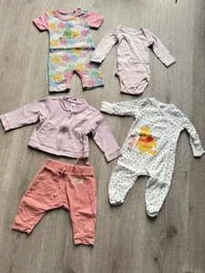 62 68 Mädchen Set Paket Kleidung 5 Teile Body Strampler Jacke Disney - Bild 1 von 7