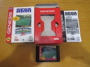 COLLEGE FOOTBALLS NATIONAL CHAMPIONSHIP II SEGA GENESIS GAME COMPLETE - Picture 1 of 4