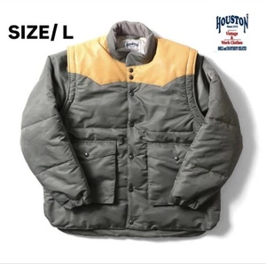 Houston 51431 Nylon 2-Way Jacket L Military Style Used JAPAN - Picture 1 of 9