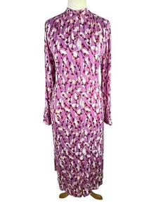 Vestido floral para mujer Per Una UK 10 púrpura cintura corbata manga larga NUEVO PRECIO DE VENTA SUGERIDO POR EL FABRICANTE 55 £ - Imagen 1 de 14