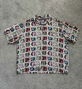Joe Kealoha Hawaiian Shirt XXL 100% Rayon Aloha Floral Made in Hawaii - Picture 1 of 7
