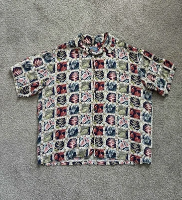 Joe Kealoha Hawaiian Shirt XXL 100% Rayon Aloha Floral Made in Hawaii - Image 1 of 4