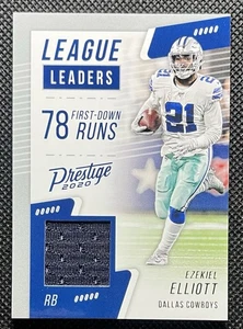 2020 Panini Prestige League Leaders Xtra Points Blue Ezekiel Elliott #LL-EE - Picture 1 of 2