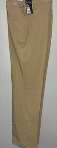 Ben Hogan Herren khaki hellbraun vorne flach Stretchbund Hose. Größe 40x32. - Bild 1 von 4