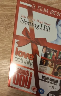 Hugh Grant - Notting Hill / About A Boy / Love Actually DVD boxset, new & sealed - Image 1 of 3