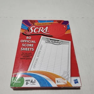 Scrabble Official Score Sheets 80 Count Hasbro New Sealed - Picture 1 of 4