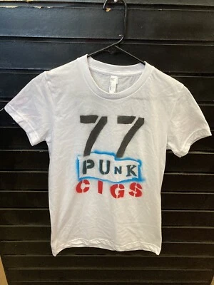 DUANE PETERS PUNK ROCK SKATE AMERICAN APPAREL GIRLS TEE SZ M 77Cigs US BOMBS  - Image 1 of 2