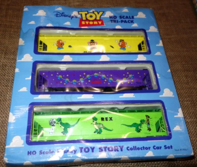 Disney TOY STORY EXPRESS Tren Escala Ho Coleccionista Coche Set Tri Pack 1996 Hasbro Foto 1 de 4
