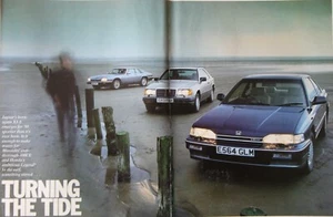 Original 1988 extracted mag test: JAGUAR XJS 3.6 MERCEDES 300 CE v HONDA LEGEND - Bild 1 von 1