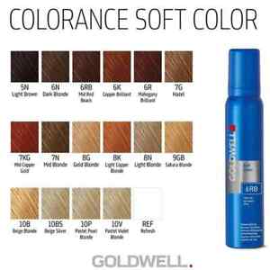 GOLDWELL Semi permanent Soft Mousse Color 4.2 oz Ammonia-Free - Different colors