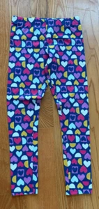 CARTER'S KIDS: Girl's Blue Pants w/ Multicolor Hearts, Size 12 - Picture 1 of 5