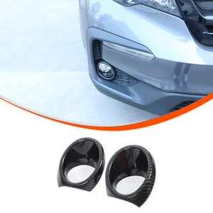 ABS Carbon Front Fog Light Ring Cover Fog Lamp Trim For Honda Pilot 2016-2022 - Picture 1 of 12