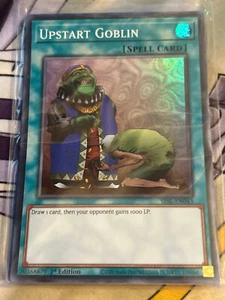 Upstart Goblin SESL-EN043 Super Rare 1st Edition Near Mint Yugioh - Foto 1 di 1