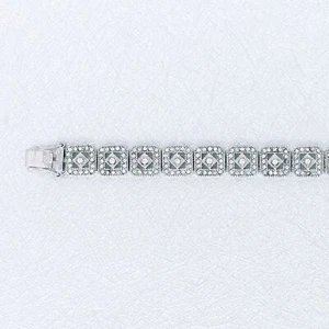 Designer-Inspired Cubic Zirconia Tennis Bracelet - Picture 1 of 1
