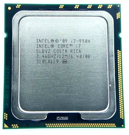 Intel Core i7-990X 3.46G SLBVZ Extreme Edition LGA1366 6Core 12M CPU w/Grease - Image 1 of 1