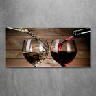 Glas-Bild Wandbilder Druck auf Glas 120x60 Deko Essen & Getrnke Wein Glser