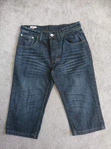 INDIGO SEAL MENS DENIM BELOW KNEE SHORTS 31" WAIST BNNT - Picture 1 of 5