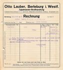 alte Rechnung Quittung 1923 O Lauber Berleburg Westfalen Tabakwaren Großhandlung