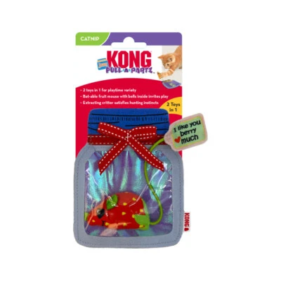 KONG Pull-A-Partz Jamz Catnip & Crackling Interactive Cat Toy 5"x 4" - Image 1 of 3