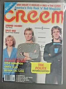 Rivista Creem Aprile '81 LA POLIZIA + Van Halen, Aquile, Lo Scontro + ALTRO! - Foto 1 di 1