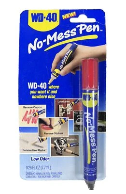 WD-40 No Mess Pen Lubricates Protects Removes 0.26 oz Low Odor New Free Shipping - Image 1 of 2
