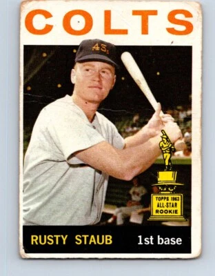  BASEBALL  CARD 1964 TOPPS RUSTY STAUB HOUSTON COLTS   NO68 - Image 1 of 2