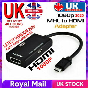 Micro USB To HDMI 1080P HD TV Cable Adapter for Android Smart Phone Samsung UK