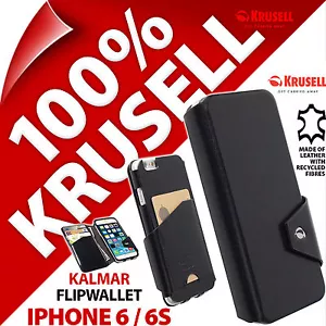 Krusell Kalmar FlipWallet Wallet Flip Magnetic Case Cover for Apple iPhone 6 6S - Picture 1 of 12