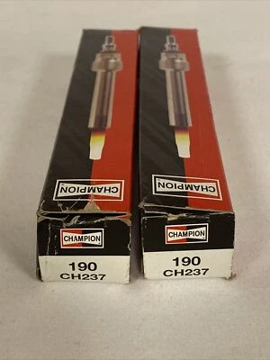 Champion CH237 190 Diesel Glow Plug 2 qty fits select Ford F-250 350 450 550 Foto 1 de 3
