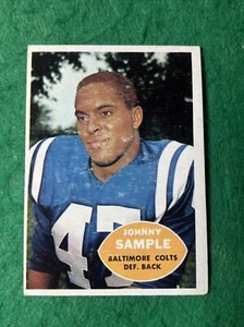 1960 Topps - #9 Johnny Sample (RC) - Picture 1 of 7