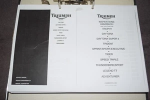 Reparaturanleitung Werkstatthandbuch Inspektionshandbuch Triumph 06-1999 KOPIE - Bild 1 von 18