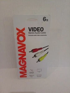 Magnavox MC1000 6 Fuß Video Stereo Audiokabel - schwarz *Details lesen* - Bild 1 von 2