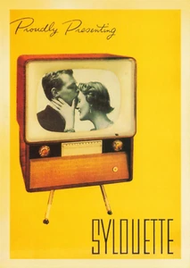 Postcard Advertising Proudly Presenting Sylouette TV  4x6 Modern Print - Picture 1 of 2