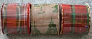 NEU #6 ~ WINTER WONDER LANE DEKORATIVES BAND 3 verschiedene 17 Yard insgesamt - Bild 1 von 1