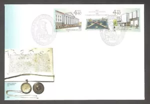 370th of Tartu University 2002 Estonia stamps with Label FDC Mi 435-6Zf RARE - Picture 1 of 1