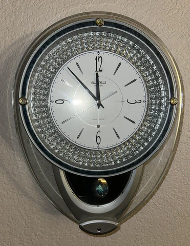 Small World Rhythm Wall Clock Motion and Music Diamond Hope Themed Cover