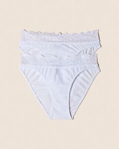 NEW - Cosabella Bella Avi Tween Bikini 2-Pack in White - S, M, L, XL