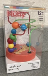 Nuby Coloful Mini Wooden Jungle Gym Bead Toy - NEW! - Picture 1 of 1