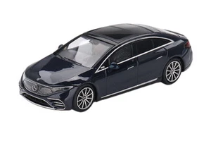 TSM-Models 559 Mercedes Benz EQS 580 4MATIC metallic blau (LHD) - MiniGT M 1:64 - Picture 1 of 3