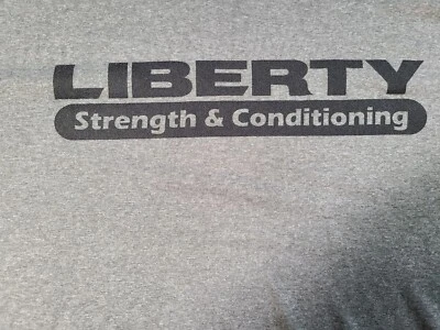 Liberty Flames Strength and Conditioning XXL Used Gray Nike 24 x 26 Shirt  - Image 1 of 4