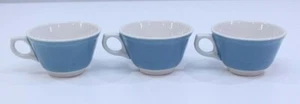 VTG Syracuse China Tea Coffee Cup Mug Blue White Wave Restaurant Ware Dish Lot - Picture 1 of 11