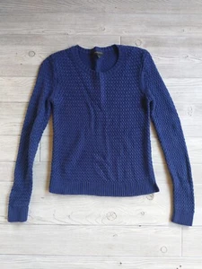 Banana Republic Damen Pullover blau Zopfmuster Größe XS schwer - Bild 1 von 6