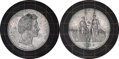 1 Conventionsthaler 1832 German States Saxony Silver Coin #  761 - Image 1 of 4